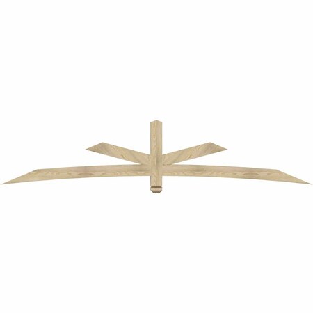 Ekena Millwork Alberta Rough Sawn Timber Gable Bracket, Douglas Fir, 108"W x 22"H x 4"D x 4"F, 5/12 Pitch GBW108X22X0404ALB00RDF